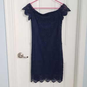 NWT Lilly Pulitzer Jade Dress, Navy Lace